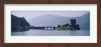 Castle at the lakeside, Eilean Donan Castle, Loch Duich, Highlands Region, Scotland Fine Art Print