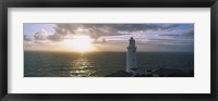 Lighthouse in the sea, Trevose Head Lighthouse, Cornwall, England Fine Art Print
