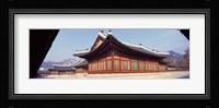 Courtyard of a palace, Kyongbok Palace, Seoul, South Korea, Korea Fine Art Print