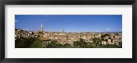 Buildings in a city, Torre Del Mangia, Siena, Tuscany, Italy Fine Art Print