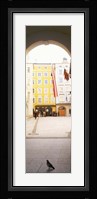 Facade of a building, Birthplace Of Wolfgang Amadeus Mozart, Getreidegasse, Salzburg, Austria Fine Art Print