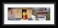 Monks Wat Xien Thong Luang Prabang Laos Fine Art Print