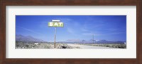 Old Diner Sign, Highway 395, California, USA Fine Art Print