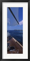 Sailboat racing in the sea, Grenada Fine Art Print