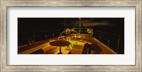 Yacht cockpit at night, Caribbean Fine Art Print