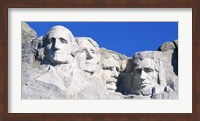 Mount Rushmore in White Fine Art Print