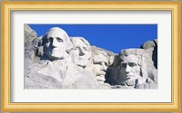 Mount Rushmore in White Fine Art Print