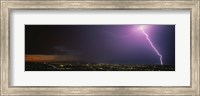 Lightning Storm at Night Fine Art Print