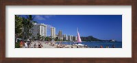 Waikiki Beach Oahu Island HI USA Fine Art Print