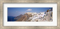City on a cliff, Santorini, Cyclades Islands, Greece Fine Art Print