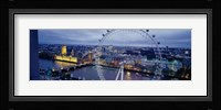 Ferris wheel in a city, Millennium Wheel, London, England Fine Art Print