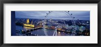 Ferris wheel in a city, Millennium Wheel, London, England Fine Art Print
