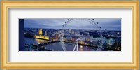 Ferris wheel in a city, Millennium Wheel, London, England Fine Art Print
