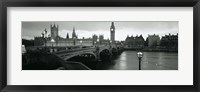 Bridge across a river, Westminster Bridge, Houses Of Parliament, Big Ben, London, England Fine Art Print