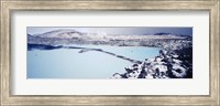 High angle view of a hot spring, Iceland Fine Art Print