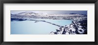 High angle view of a hot spring, Iceland Fine Art Print