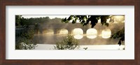 Stone Bridge In Fog, Loire Valley, France Fine Art Print