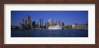Skyscrapers On The Waterfront, Sydney, New South Wales, United Kingdom, Australia Fine Art Print