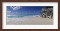 Rock formation on the coast, Cancun, Quintana Roo, Mexico Fine Art Print