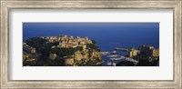 High Angle View Of A City At The Waterfront, Monte Carlo, Monaco Fine Art Print