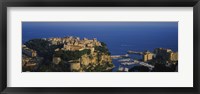 High Angle View Of A City At The Waterfront, Monte Carlo, Monaco Fine Art Print