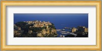 High Angle View Of A City At The Waterfront, Monte Carlo, Monaco Fine Art Print