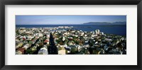 High Angle View Of A City, Reykjavik, Iceland Fine Art Print