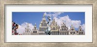 Low angle view of buildings, Grote Markt, Antwerp, Belgium Fine Art Print