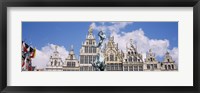 Low angle view of buildings, Grote Markt, Antwerp, Belgium Fine Art Print