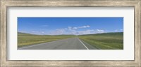 Interstate Highway Passing Through A Landscape, Route 89, Montana, USA Fine Art Print