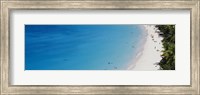 Aerial View Of Tourists On The Beach, Trunk Bay, St. John, US Virgin Islands, West Indies Fine Art Print