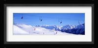Ski Lift in Mountains Switzerland Fine Art Print