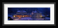 Christmas Lights, Hohen-Schwangau, Germany Fine Art Print