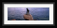 Little Mermaid Statue on Waterfront Copenhagen Denmark Fine Art Print
