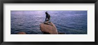 Little Mermaid Statue on Waterfront Copenhagen Denmark Fine Art Print