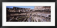 High angle view of tourists in an amphitheater, Colosseum, Rome, Italy Fine Art Print