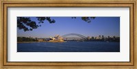 Bridge over water, Sydney Opera House, Sydney, New South Wales, Australia Fine Art Print