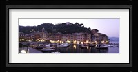 Boats at a harbor, Portofino, Genoa, Liguria, Italy Fine Art Print