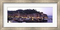 Boats at a harbor, Portofino, Genoa, Liguria, Italy Fine Art Print