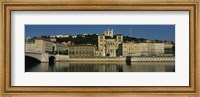 Buildings On The Saone River, Lyon, France Fine Art Print