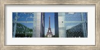 Eiffel Tower through a Window, Paris, France Fine Art Print