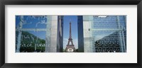 Eiffel Tower through a Window, Paris, France Fine Art Print