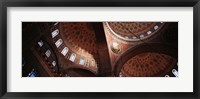 Turkey, Istanbul, Suleyman Mosque, interior domes Fine Art Print