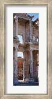 Turkey, Ephesus, facade of library ruins Fine Art Print