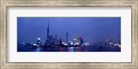 Shanghai at dusk, China Fine Art Print