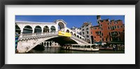 Low angle view of a bridge across a canal, Rialto Bridge, Venice, Italy Fine Art Print