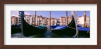 Close-Up of Gondolas, Grand Canal, Venice, Italy Fine Art Print