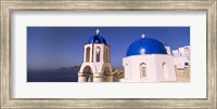 Church with sea in the background, Santorini, Cyclades Islands, Greece Fine Art Print