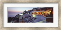 Terrace overlooking the Caldera, Santorini, Greece Fine Art Print