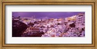 Buildings along the Cliff, Santorini, Greece Fine Art Print